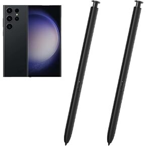 2 Pcs Galaxy S23 Ultra S Pen Replacement for Samsung Galaxy S23 Ultra WithoutBluetooth,Galaxy S23 Ultra Pen for Samsung Galaxy S23 Ultra(Black)