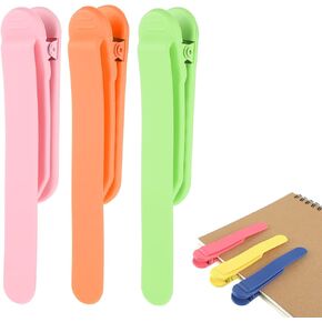 Andibro3Pcs Automatic Silicone Bookmarks, Smart Book Marks for Reading Women Bookmark Clip Book Reading Lovers Book Accessories for Men Women(Rose red+Yellow+Blue)