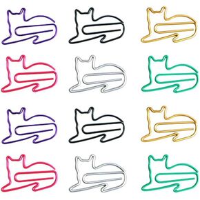 100 Pcs Multiple Colors Metal Paper Clips Decoration Notes Clips Office Accessories Note Style Paper Clips Gifts for Desk Bookmark Office Supplies School (Tree)