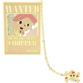 One Piece Wanted Bookmark Stainless Steel Luffy Zoro Nami GOD USSOP Chopper Anime Exquisite Reading Book Tools Bookmarks for Student Teachers