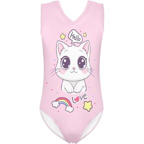 Tongluoye Gymnastics Leotards for Girls Size 3-14 One Piece Swimsuit Dace Outfit