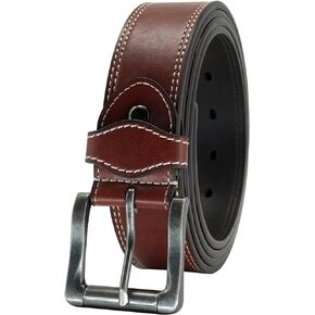Men's Belts Leather Big and Tall Belts for Men Dress Jeans 36 to 82 IN