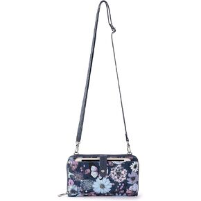 Sakroots Artist Circle Smartphone Crossbody in Eco Twill, Detachable Wristlet Strap