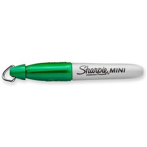 Sharpie Mini Markers With Cap Clip Keychain - Green