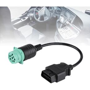 obd2 9 دبوس إلى 16 دبوس شاحنة ماسح ضوئي تشخيصي كابل محول ذكر إلى أنثى موصل الحبل أداة المسح التشخيصي لمحرك الديزل الكمون (ذكر) in Kuwait