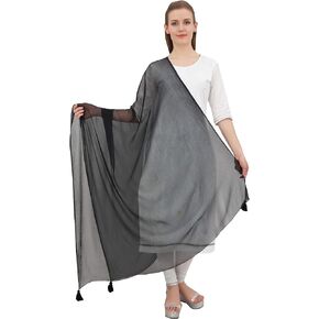 الرقبة التفاف الشيفون شرابة الصيف Dupatta المرأة سرق الأوشحة الطويلة
