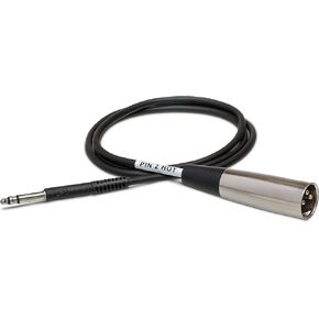 Hosa TTX-103M Balanced Interconnect, TT TRS to XLR3M, 3 ft
