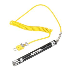 MECCANIXITY K Type Surface Thermocouple Temperature Probe Sensor Stainless Steel -58 to 932°F (-50 to 500°C) 5.6ft 15x15mm
