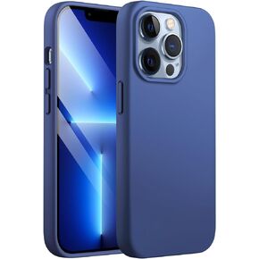 JETech Silicone Case for iPhone 13 Pro Max 6.7-Inch, Silky-Soft Touch Full-Body Protective Phone Case, Shockproof Cover with Microfiber Lining (Black)