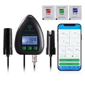 5 في 1 pH TDS SG درجة الحرارة اختبار الملوحة Datalogger جهاز اختبار جودة المياه لحوض السمك تربية الأحياء المائية بركة الخ المراقبة الذكية عن بعد
