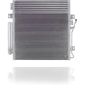 A/C Condenser - Pacific Best Inc. Compatible/Replacement for 3683 08-12 Jeep Liberty Automatic Transmission V6 3.7L - With Transmission Oil Cooler, Receiver & Dryer, Parallel Flow Construction