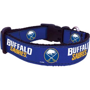 All Star Dogs NHL Buffalo Sabres Dog Collar, Medium, Navy