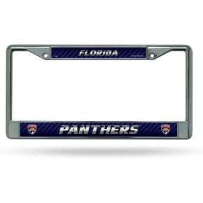 Rico Industries NHL Unisex-Adult Standard Chrome License Plate Frame