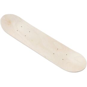 ibasenice Blank Skateboard Decks, Unfinished Wooden Skate Decks Natural Wood Double Tail Plain Skateboard Longboard Deck Bulk for Art Painting Replacement Home Decoration