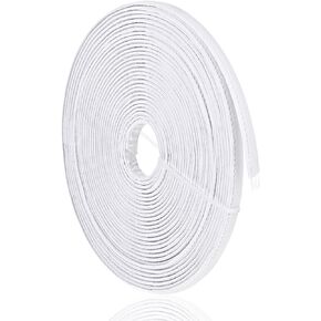 Cotton Covered Poly Polyester Boning, 12 Yards Polyester Boning Cotton Covered 10mm Bra Boning Tool White Garment Accessories for Sewing Gown Hat Corset Lingerie