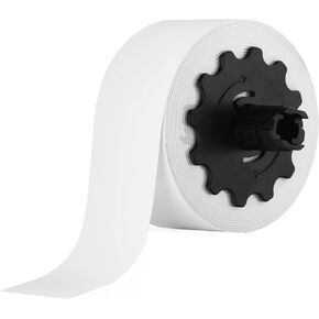 VNMWT-3508 White Premium Vinyl Tape, 150' L 2" W Durable Marine Grade Adhesive Vinyl Tape, for VnM Signmaker, for Labeling, Safety Marking, Warehouse Logistics, Learning Centers