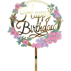 Video Game Cake Topper, Mining Theme Happy Birthday Cake Decorations Kids Party Supplies, Cute Glitter Gaming Party Favors for Boys Girls Adults Birthday, Perfect Cake Decor for Game Fans