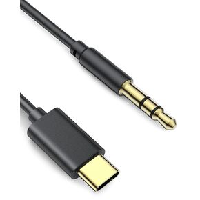 AGPTEK USB C to 3.5mm Audio Aux Jack Cable (3.94ft), 3.5mm to Type C Cord Compatible with iPhone15 Pro Max15 Plus, iPad Air Pro Mini 6, Samsung Galaxy S24/S23/S22 /S21/S20/Note 20, Pixel 8/7/6