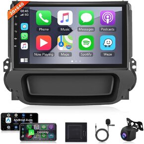 2G 64G Android Car Stereo for Chevrolet Malibu 2009-2014,Wireless Carplay Android Auto Car Radio 9’’ Touch Screen Head Unit with GPS WiFi Bluetooth Mirror Link FM RDS Backup Camera Mic