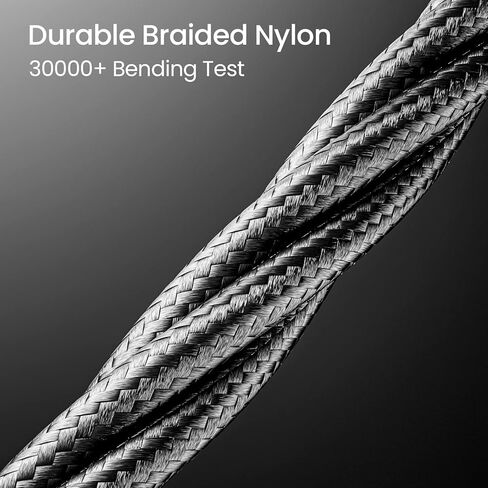 كابل ORNARTO USB C إلى Lightning (معتمد من MFi) بطول 6 أقدام لكابل شاحن iPhone 14 توصيل الطاقة لشحن سلك مجدول من النايلون متوافق مع iPhone 14/13/12/11/10/SE وiPad وAirPods-أسود in Kuwait