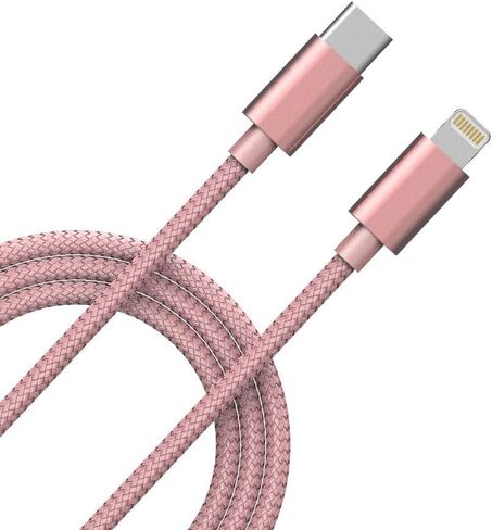 كابل USB C إلى Lightning معتمد من Apple MFi مصنوع لهاتف iPhone X/XS/XR/XS Max / 8/8 Plus، يدعم توصيل الطاقة (للاستخدام مع شواحن النوع C) 4FT (أسود) in Saudi Arabia