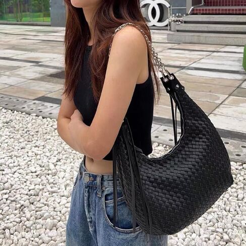 JINMANXUE Fringe Hobo Bag for Women, Retro Handmade Woven Tote Bag, Travel Shoulder Bag Handbag, Fashion Work Day Bags in Saudi Arabia