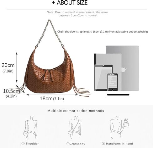 JINMANXUE Fringe Hobo Bag for Women, Retro Handmade Woven Tote Bag, Travel Shoulder Bag Handbag, Fashion Work Day Bags in Saudi Arabia