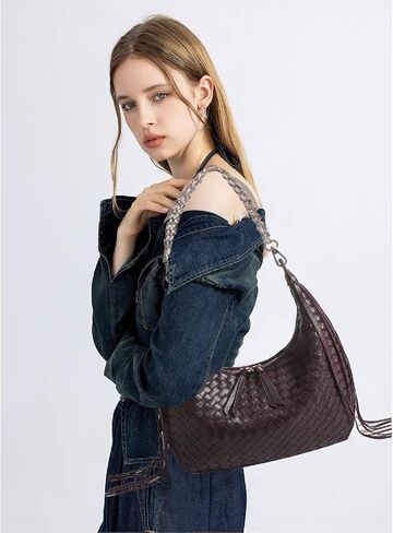 JINMANXUE Fringe Hobo Bag for Women, Retro Handmade Woven Tote Bag, Travel Shoulder Bag Handbag, Fashion Work Day Bags in Saudi Arabia