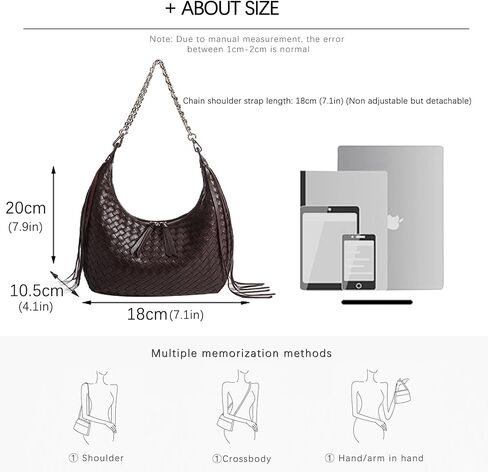 JINMANXUE Fringe Hobo Bag for Women, Retro Handmade Woven Tote Bag, Travel Shoulder Bag Handbag, Fashion Work Day Bags in Saudi Arabia