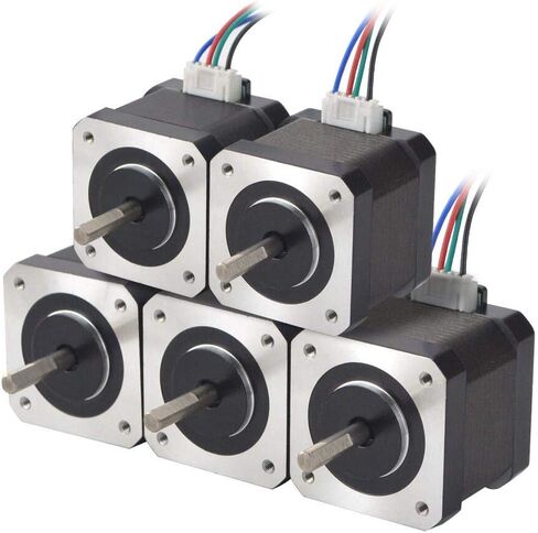محرك متدرج STEPPERONLINE Nema 17 1.5A 63.74oz.in جسم 39 مم مع كابل 1 متر وموصل لطابعة CNC/ ثلاثية الأبعاد ذاتية الصنع in Kuwait
