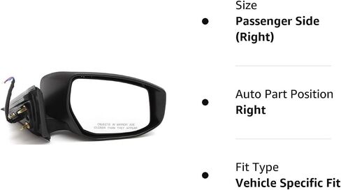 For Nissan Altima Sedan 2013 2014 2015 2016 2017 2018 Power With Turn Signal Side Door View Mirror Driver Left in Saudi Arabia