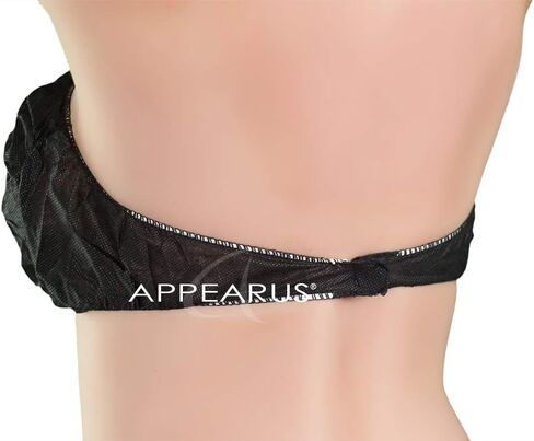 50 Ct. Disposable Bras - Women's Backless Spa Bra for Spray Tanning and Body Treatments, Black in Saudi Arabia
