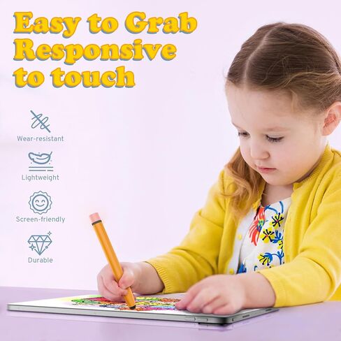 TiMOVO Kids Stylus Pen for Kindle Tablet, 2 Pack Stylus Pen for Kids Touchscreen Kindle Fire/iPad/iPhone Drawing Tablet Pen Children Crayon Stylus Pencil in Saudi Arabia