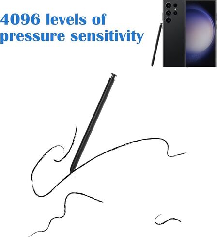 2 Pcs Galaxy S23 Ultra S Pen Replacement for Samsung Galaxy S23 Ultra WithoutBluetooth,Galaxy S23 Ultra Pen for Samsung Galaxy S23 Ultra(Black) in Saudi Arabia