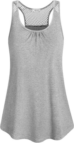 قمصان علوية لليوجا النسائية ملابس رياضية للتمارين الرياضية مفتوحة الظهر للياقة البدنية بدون أكمام in Kuwait