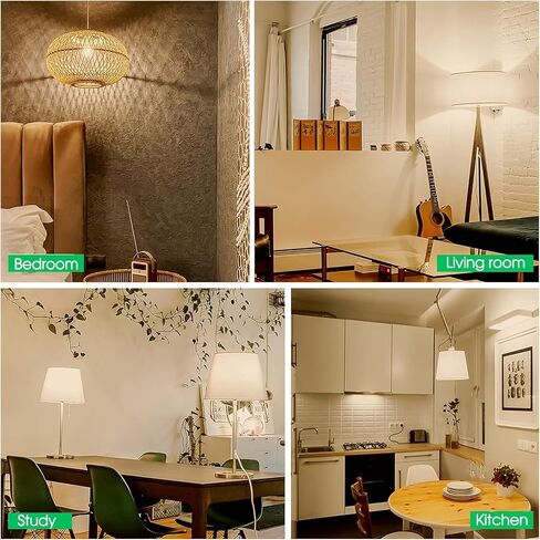 لمبة إضاءة GU24 LED، ضوء نهاري 5000 كلفن، 9 وات (ما يعادل 60 وات)، 800 لومن، مصابيح GU24 LED على شكل A19، قاعدة دبوس GU24 ملتوية وقفل مع شوكتين، غير قابلة للتعتيم، مدرجة في قائمة ETL (4 عبوات) in Saudi Arabia