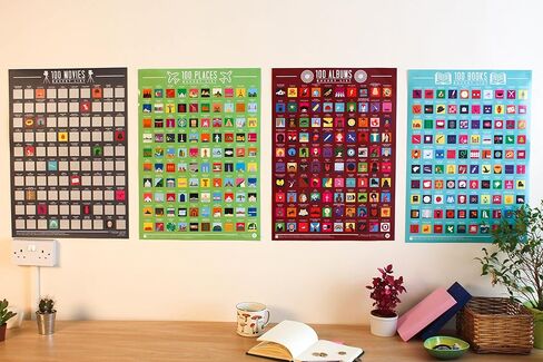 ملصق قائمة الدلو من Gift Republic GR630001 مكون من 100 مكان للخدش in Kuwait