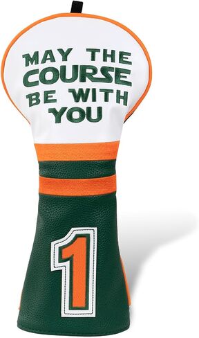 Golf Club Head Covers May The Course Be with You, Golf Head Covers for Woods and Driver, Golf Headcovers Driver Fairway Wood(FW) Hybrid(UT) with Number Tags in Saudi Arabia