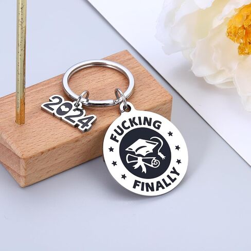 Funny Graduation Gifts for Men Women 2024 Graduation Keychain Gifts for Him Her End of Year Student Gifts from Teacher College Graduation Gifts for Friends Class of 2024 Graduation Gifts for Her Him in Saudi Arabia