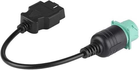 OBD2 9 Pin to 16 Pin Truck Diagnostic Scanner Cable Adapter Male to Female Connector Cord Diagnostic Scan Tool for Cummins Diesel Engine(Male) in Saudi Arabia