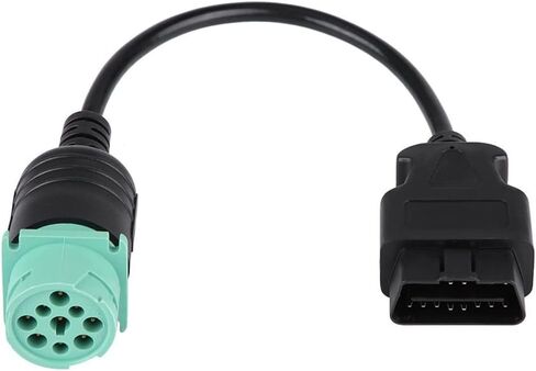 obd2 9 دبوس إلى 16 دبوس شاحنة ماسح ضوئي تشخيصي كابل محول ذكر إلى أنثى موصل الحبل أداة المسح التشخيصي لمحرك الديزل الكمون (ذكر) in Kuwait