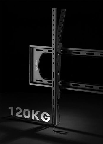 Manhattan Heavy-Duty Low-Profile Tilting TV Wall Mount for Extra-Large 60 to 120 in. TV up to 264 lbs, Slim Design, Spring-Locked, Pull-Cord Released, Max. 900x600 VESA - Lifetime Mfg Warranty -461931 in Saudi Arabia