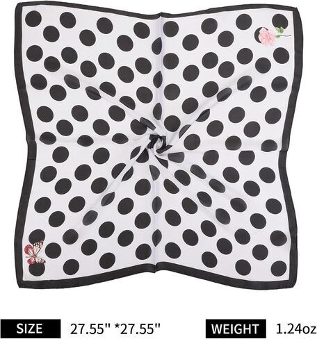 27.5 Inches Silk Head Scarf for Women Scarf Silk Square Scarves in Saudi Arabia