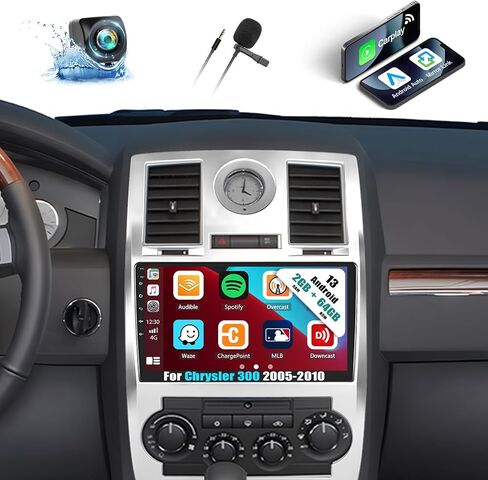 Android 13 Car Stereo for Chrysler 300 2005-2010 with Wireless Apple Carplay Android Auto,9'' Touchscreen Car Radio with WiFi,GPS Navigation,Bluetooth FM/RDS SWC Daul USB+Backup Camera [8 Core 2G+64G] in Saudi Arabia