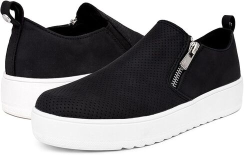 Nautica Women's Zipper Slip-On Oxford Sneakers, Low-Top Fashion Sneakers for Casual Walking in Saudi Arabia