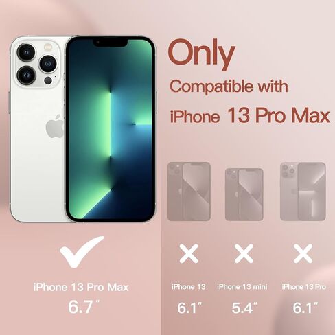 JETech Silicone Case for iPhone 13 Pro Max 6.7-Inch, Silky-Soft Touch Full-Body Protective Phone Case, Shockproof Cover with Microfiber Lining (Black) in Saudi Arabia