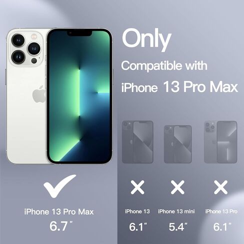 حافظة JETech من السيليكون لهاتف iPhone 13 Pro Max مقاس 6.7 بوصة، حافظة هاتف واقية لكامل الجسم ذات ملمس حريري ناعم، غطاء مقاوم للصدمات مع بطانة من الألياف الدقيقة (أسود) in Kuwait