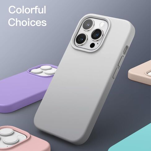 حافظة JETech من السيليكون لهاتف iPhone 13 Pro Max مقاس 6.7 بوصة، حافظة هاتف واقية لكامل الجسم ذات ملمس حريري ناعم، غطاء مقاوم للصدمات مع بطانة من الألياف الدقيقة (أسود) in Kuwait
