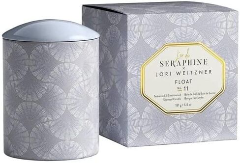 L'or de Seraphine Float Scented Candle - Essential Oil Candle for Home, Notes of Teakwood and Sandalwood, Sustainable Palm Wax, Clean, Long Lasting, Paraben-Free, 6.4oz in Saudi Arabia