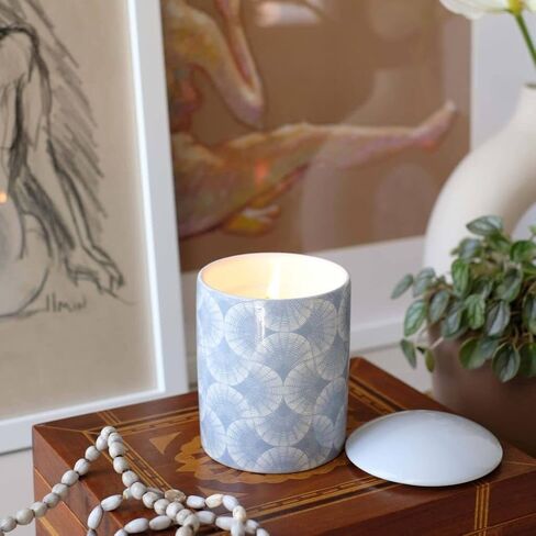 L'or de Seraphine Float Scented Candle - Essential Oil Candle for Home, Notes of Teakwood and Sandalwood, Sustainable Palm Wax, Clean, Long Lasting, Paraben-Free, 6.4oz in Saudi Arabia